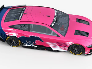 Nascar Mustang 2024 Template 3D Model