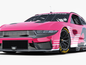 Nascar Mustang 2024 Template 3D Model