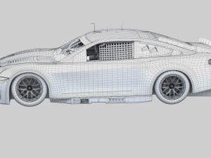 Nascar Mustang 2024 Template 3D Model