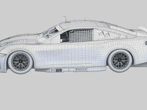 Nascar Mustang 2024 Template 3D Model