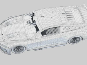 Nascar Mustang 2024 Template 3D Model