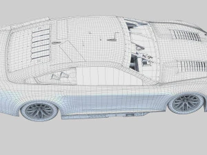 Nascar Mustang 2024 Template 3D Model