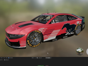 Nascar Mustang 2024 Template 3D Model