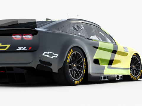 Chevrolet Camaro Nascar NextGen 2024 Template 3D Model