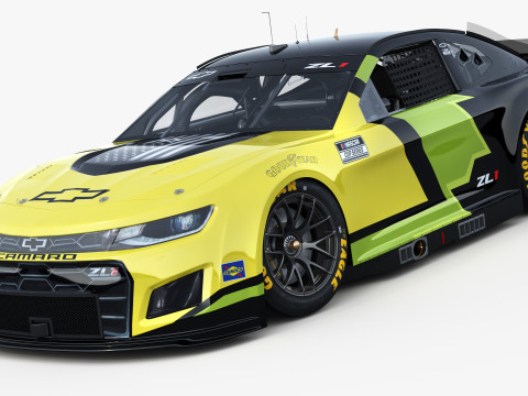 Chevrolet Camaro Nascar NextGen 2024 Template 3D Model