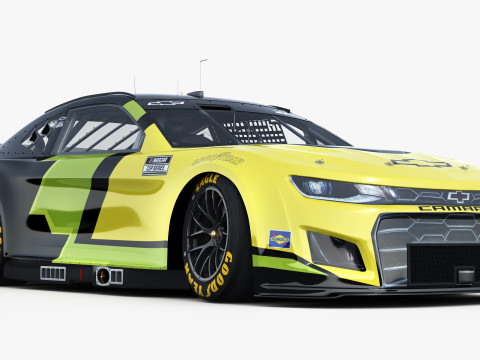 Chevrolet Camaro Nascar NextGen 2024 Template 3D Model