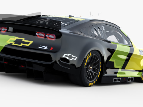 Chevrolet Camaro Nascar NextGen 2024 Template 3D Model