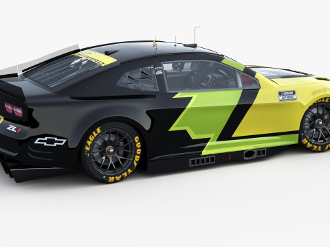 Chevrolet Camaro Nascar NextGen 2024 Template 3D Model