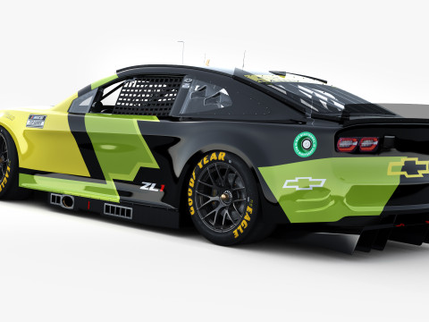Chevrolet Camaro Nascar NextGen 2024 Template 3D Model