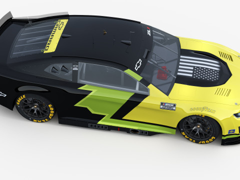 Chevrolet Camaro Nascar NextGen 2024 Template 3D Model