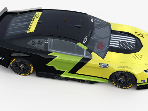 Chevrolet Camaro Nascar NextGen 2024 Template 3D Model