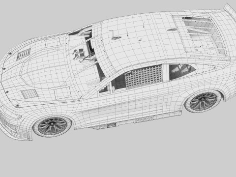 Chevrolet Camaro Nascar NextGen 2024 Template 3D Model