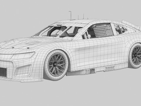 Chevrolet Camaro Nascar NextGen 2024 Template 3D Model