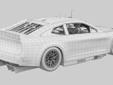 Chevrolet Camaro Nascar NextGen 2024 Template 3D Model