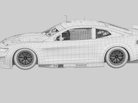 Chevrolet Camaro Nascar NextGen 2024 Template 3D Model