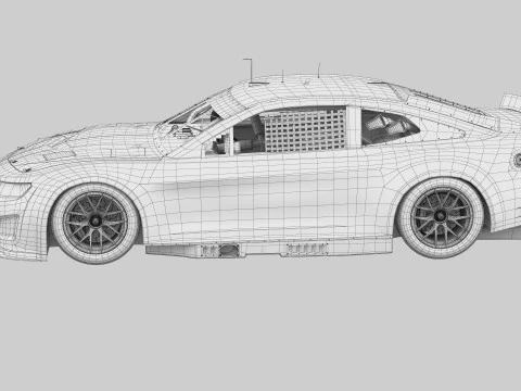 Chevrolet Camaro Nascar NextGen 2024 Template 3D Model