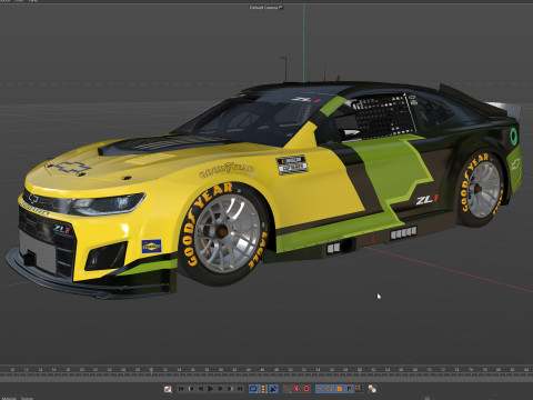 Chevrolet Camaro Nascar NextGen 2024 Template 3D Model