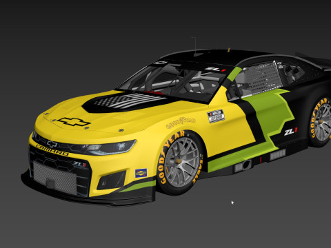 Chevrolet Camaro Nascar NextGen 2024 Template 3D Model