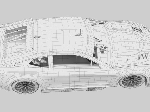 Chevrolet Camaro Nascar NextGen 2024 Template 3D Model