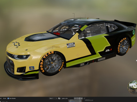 Chevrolet Camaro Nascar NextGen 2024 Template 3D Model