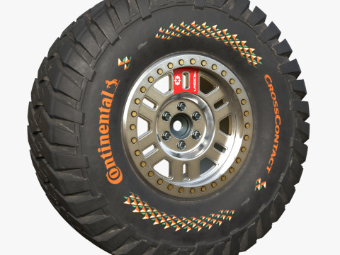 Tire Continental off road Extreme E 3D Model