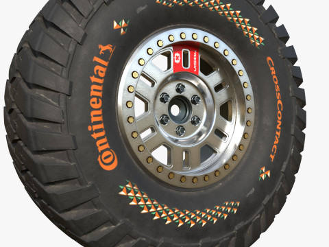 Tire Continental off road Extreme E Modello 3D