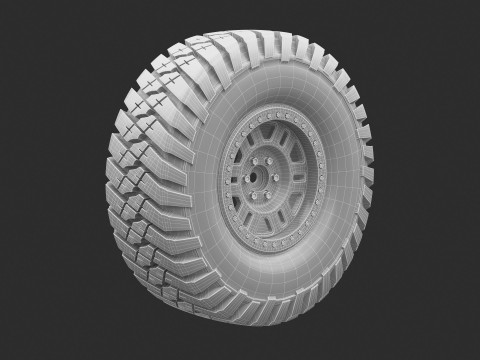 Tire Continental off road Extreme E Modello 3D