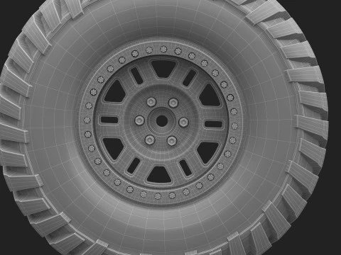 Tire Continental off road Extreme E 3D Model