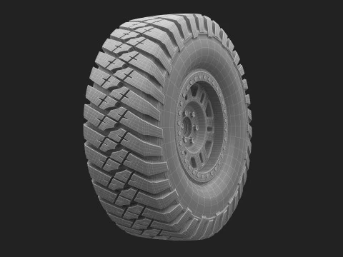 Tire Continental off road Extreme E 3D Model
