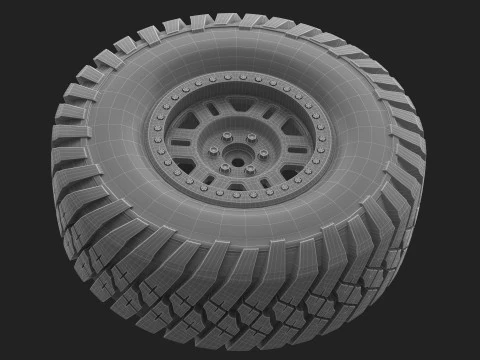 Tire Continental off road Extreme E 3D Model