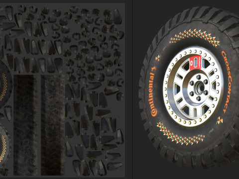 Tire Continental off road Extreme E Modello 3D