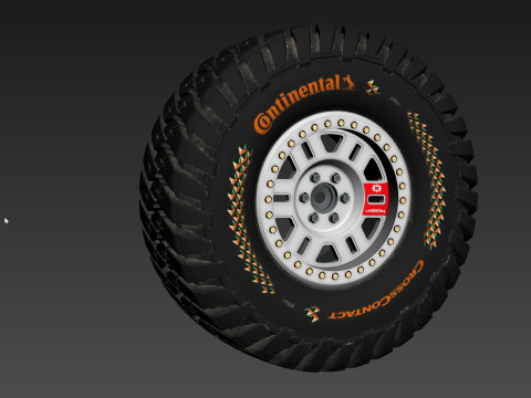 Tire Continental off road Extreme E Modello 3D