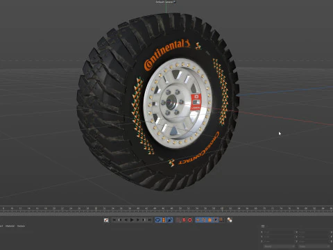 Tire Continental off road Extreme E 3D Model