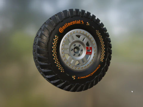 Tire Continental off road Extreme E 3D Model