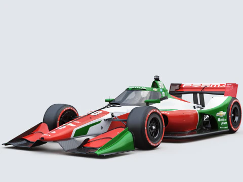 Indycar Prema Strada versione 2025 Modello 3D