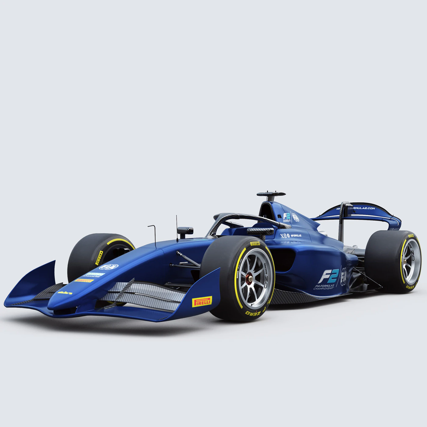 Dallara F2 2024 3D Model .c4d .max .obj .3ds .fbx .stl .blend 
