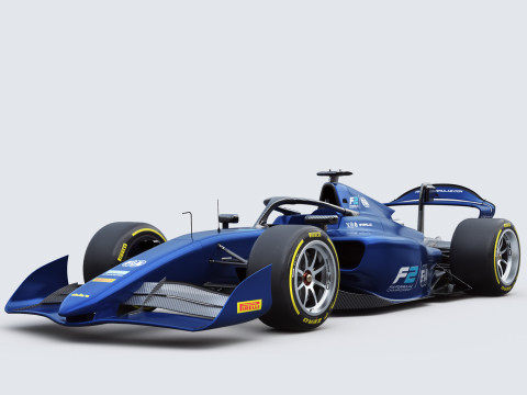 Dallara F2 2024 3D Model