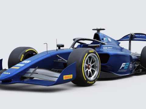 Dallara F2 2024 3D Model