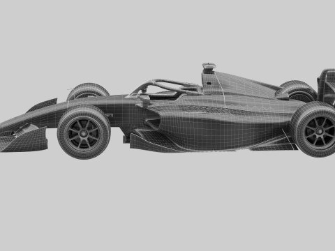 Dallara F2 2024 3D Model