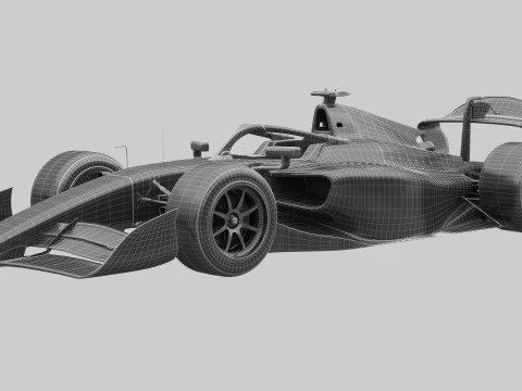 Dallara F2 2024 3D Model