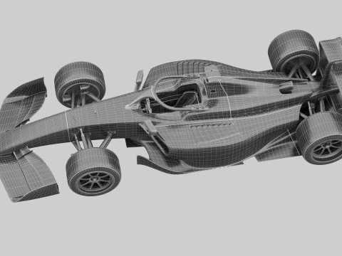 Dallara F2 2024 3D Model