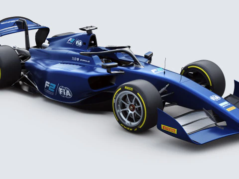 Dallara F2 2024 3D Model