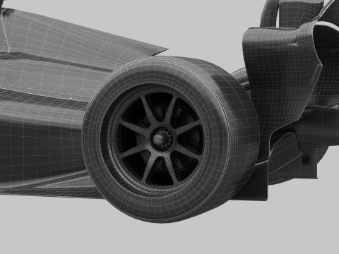 Dallara F2 2024 3D Model
