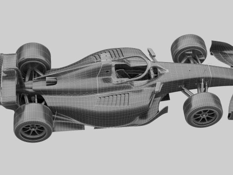 Dallara F2 2024 3D Model