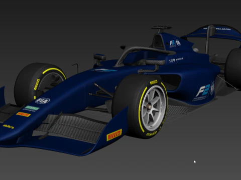 Dallara F2 2024 3D Model