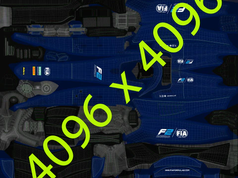 Dallara F2 2024 3D Model