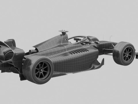 Dallara F2 2024 3D Model