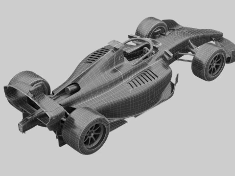 Dallara F2 2024 3D Model