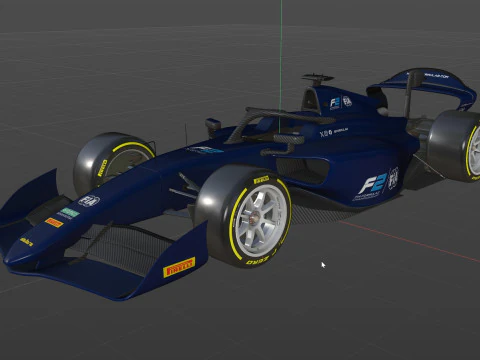 Dallara F2 2024 3D Model