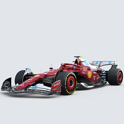 F1 Ferrari SF25 saison 2025 Modèle 3D .c4d .max .obj .3ds .fbx .stl .blend 